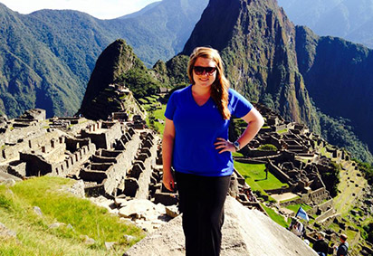 IUP senior Shelby Ledger on a study abroad trip
