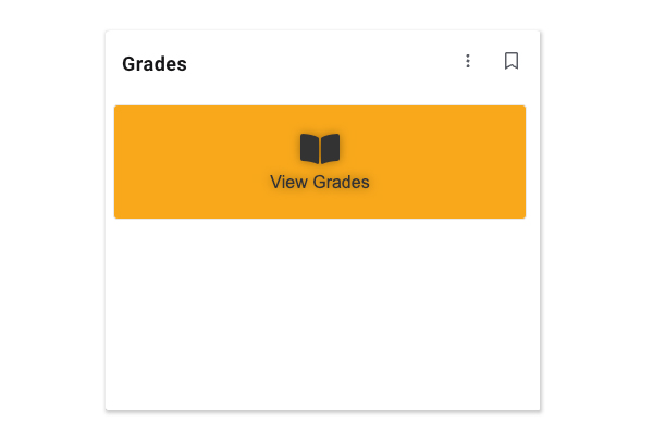 screenshot of the grades card