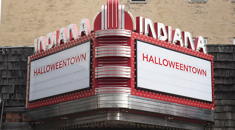 Marquee for the Indiana Theater