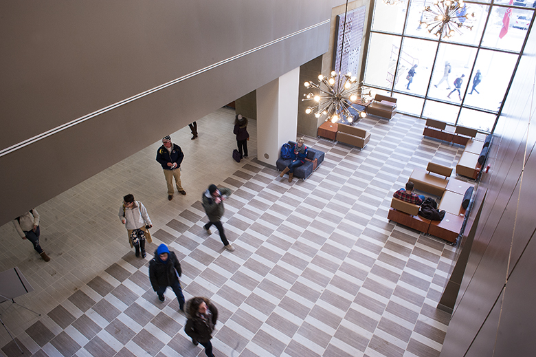 Main lobby area of Humanities and Social Sciences Building
