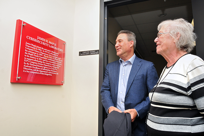 James H Maple Cybersecurity Lab dedicated