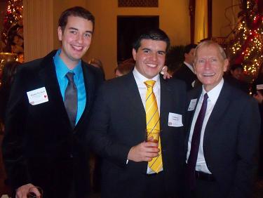 Dr. Werner, IUP student, and IUP alumnus at the event Dr. Werner, IUP student, and IUP alumnus at the event