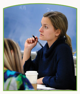 Photo of student engagement in classroom setting.
