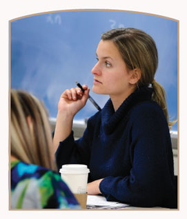 Photo of student engagement in classroom setting.