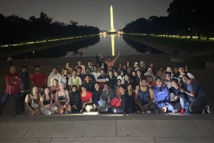 Members of PES Cohort 17 at the Mall in Washington, DC