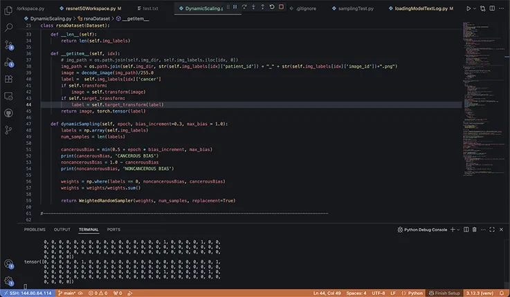 screenshot of programming code