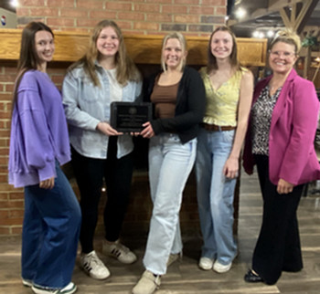 Officers and faculty advisor for Ladies of Safety