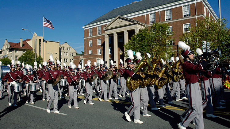 Marching Band during Homecoming