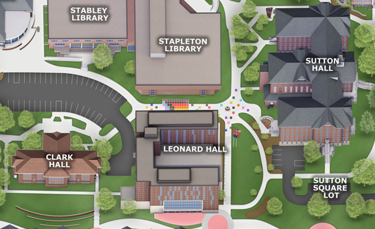 Screenshot of the IUP interactive map