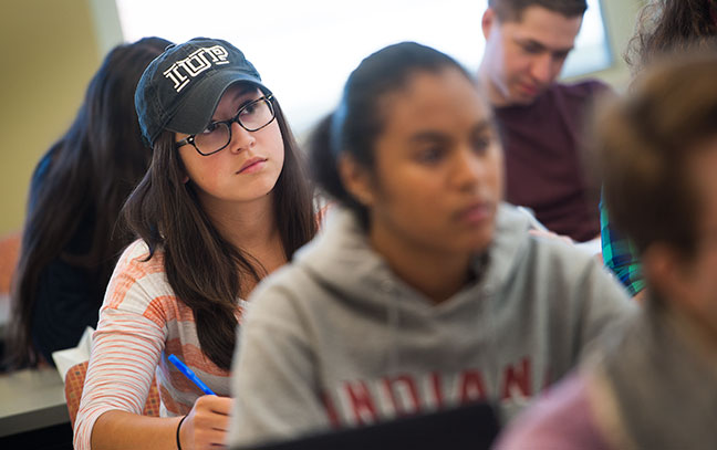 IUP Students in classroom during lecture