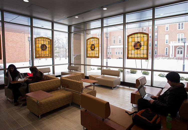 Windows in the Humanities building