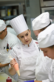 Chef Reed and students