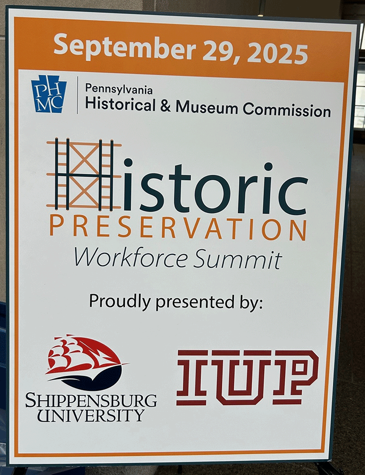Historic Preservation Summit sign
