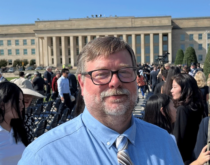 William Chadwick at the Pentagon for POW/MIA Recognition Day