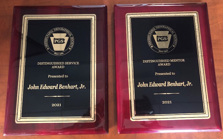 Two plaques for the awards