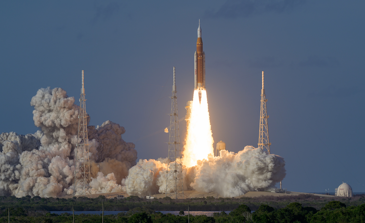 Launch of Arttemis II on April 1, 2026 (photo credit NASA)