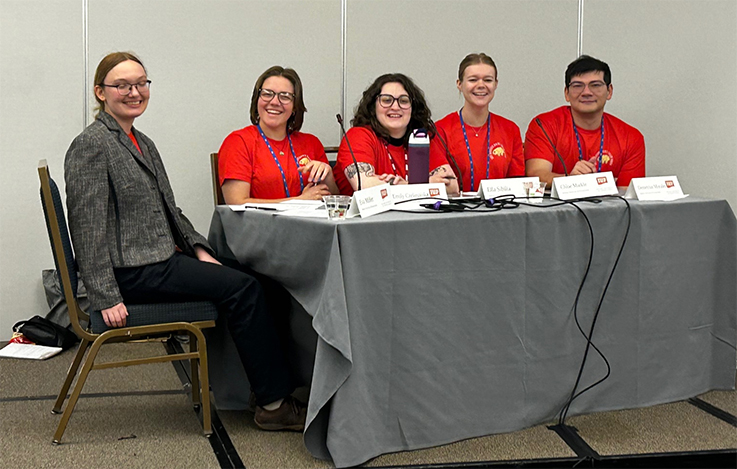 IUP Ethics Bowl team at the 2026 Society for American Archaeology Conference