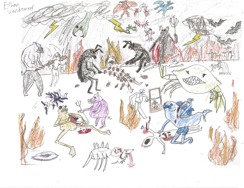 Depiction of Hell from Dante's Inferno
