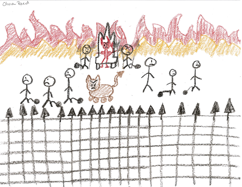 Depiction of Hell from Dante's Inferno
