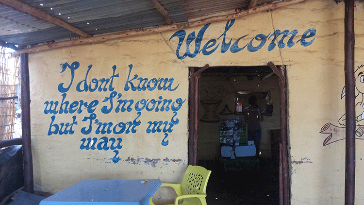 A popular restaurant in a refugee camp in northern Ethiopia