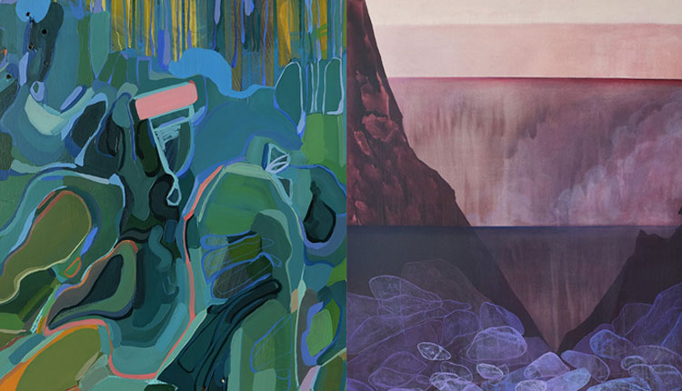 a collage of images from the undercurrent exhibition