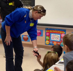 Holly Travis in the classroom