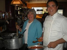 Naps Cucina Mia - Mary Jo Patti Karas and son, Nick Karas II