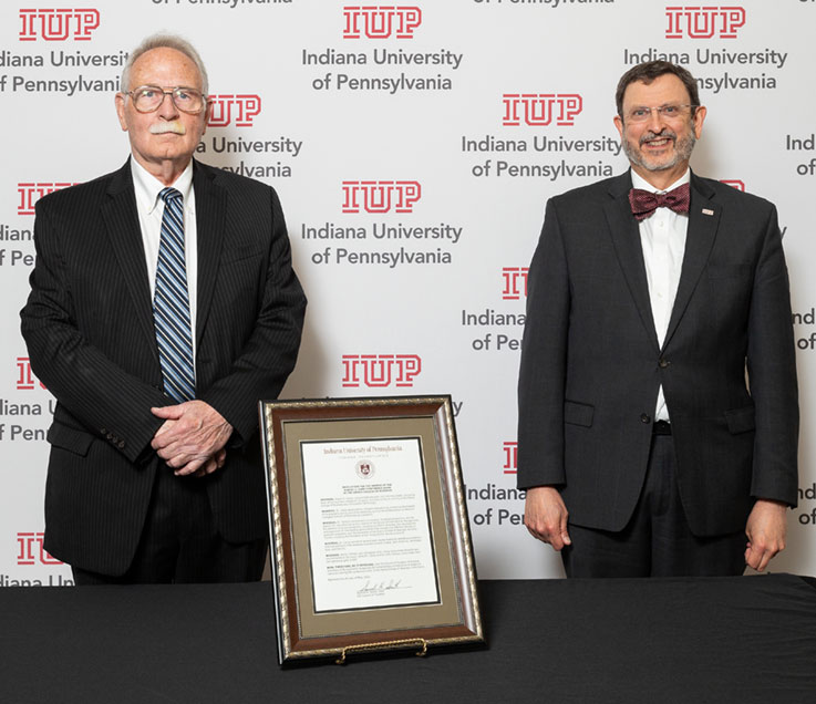 Robert Camp and President Driscoll