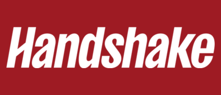 Handshake crimson logo