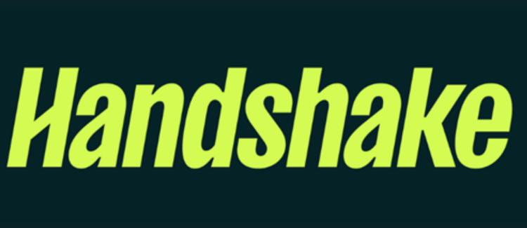 Handshake Green on Black logo