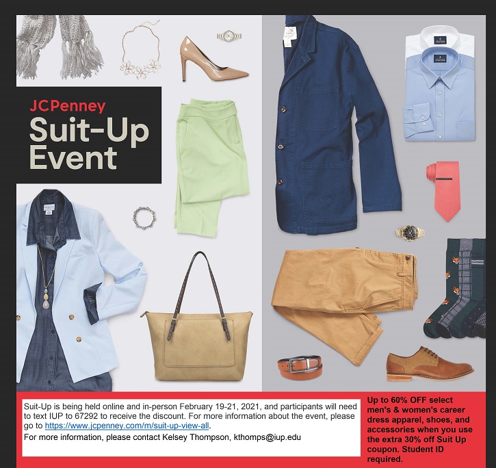 JCPenney Suit-Up Event flyer