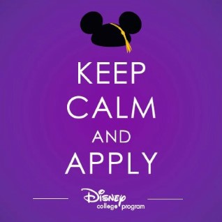 IUP Disney College Program Apply Now graphic: Keep Calm and Apply