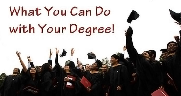 Graduates throwing caps in the air