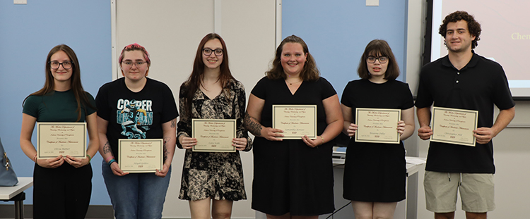 CBP freshman award winners.