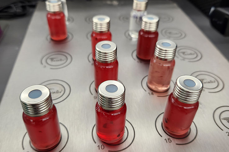 vials of blood samples