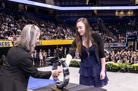 Mariah at the Order of Engineering induction ceremony