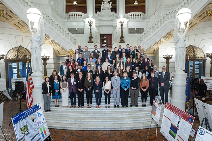 Group photo of presenters at P