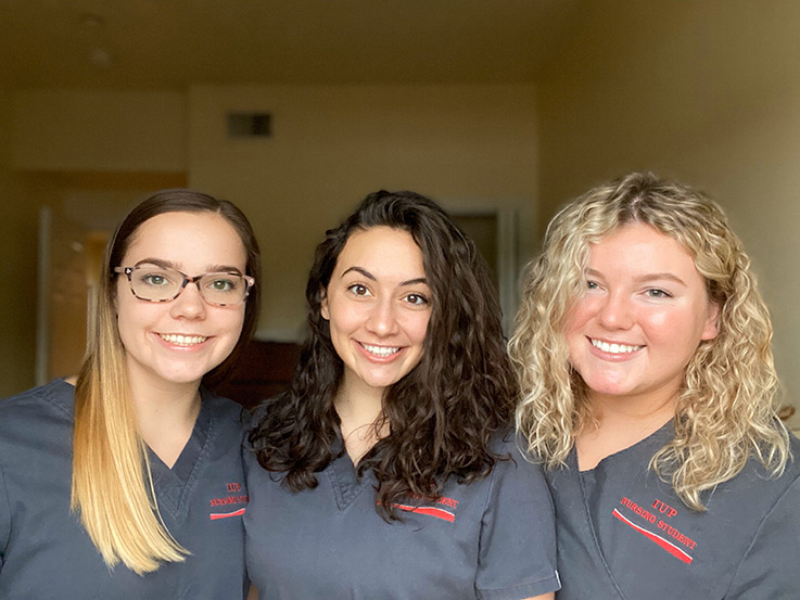 Caitlyn Sheehan, Gina Roncher, and Courtney Buchler