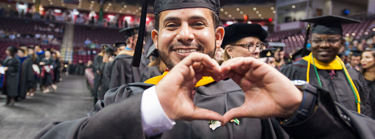 Feeling the love at IUP Undergraduate Commencement 