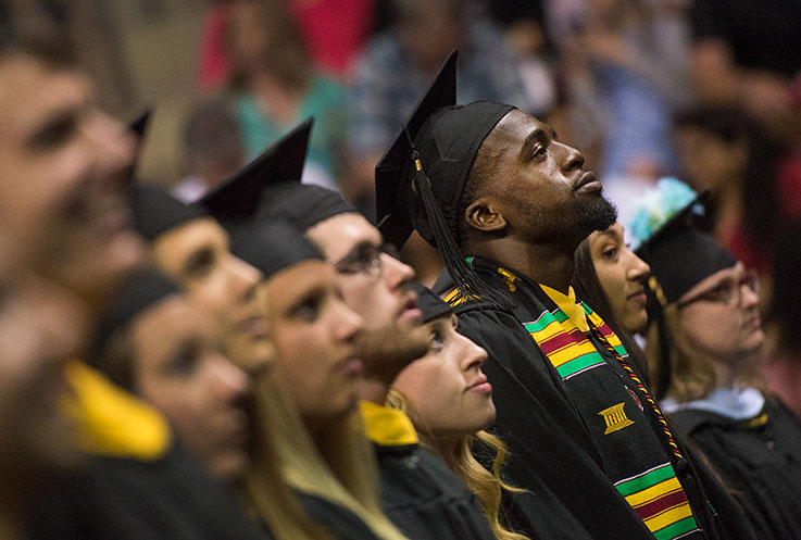 Graduates at Commencment