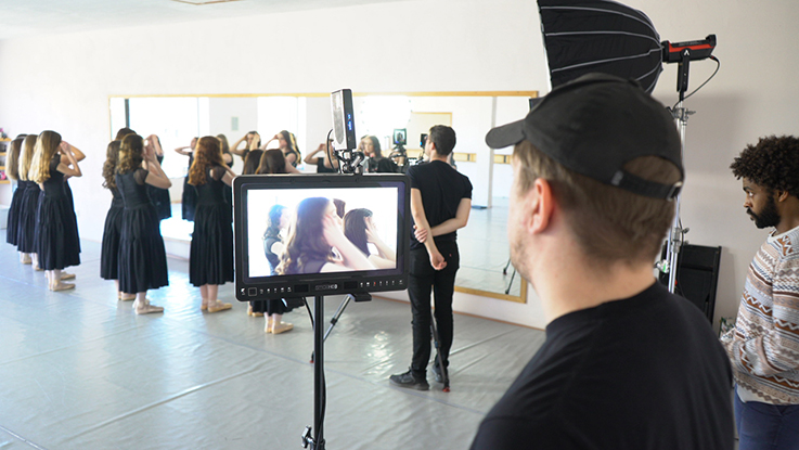 Jeremy Waltman directing the cast of  "Ordnung"