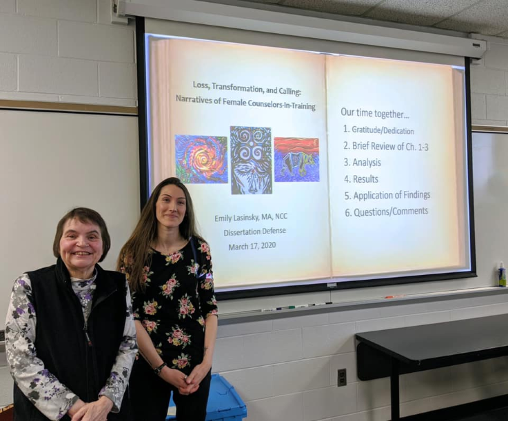 Emily Lasinsky with Claire Dandeneau