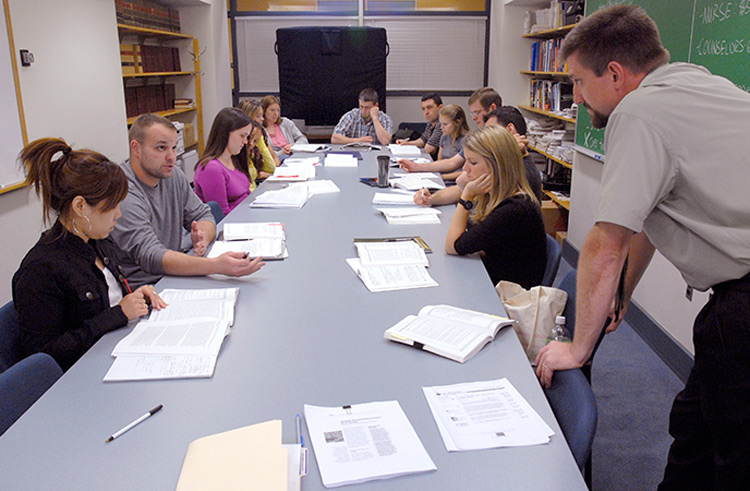 Criminology graduate classroom