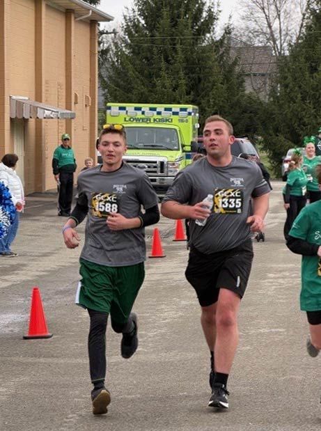 Cadets running in the Semper Gratus 5K