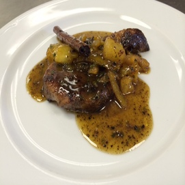 Jamaican Jerk Chicken Thighs with Candied Orange Butter Sauce