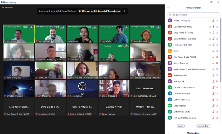 GenCyber 2023 Pre-Camp Day Module: Cybersecurity Concepts