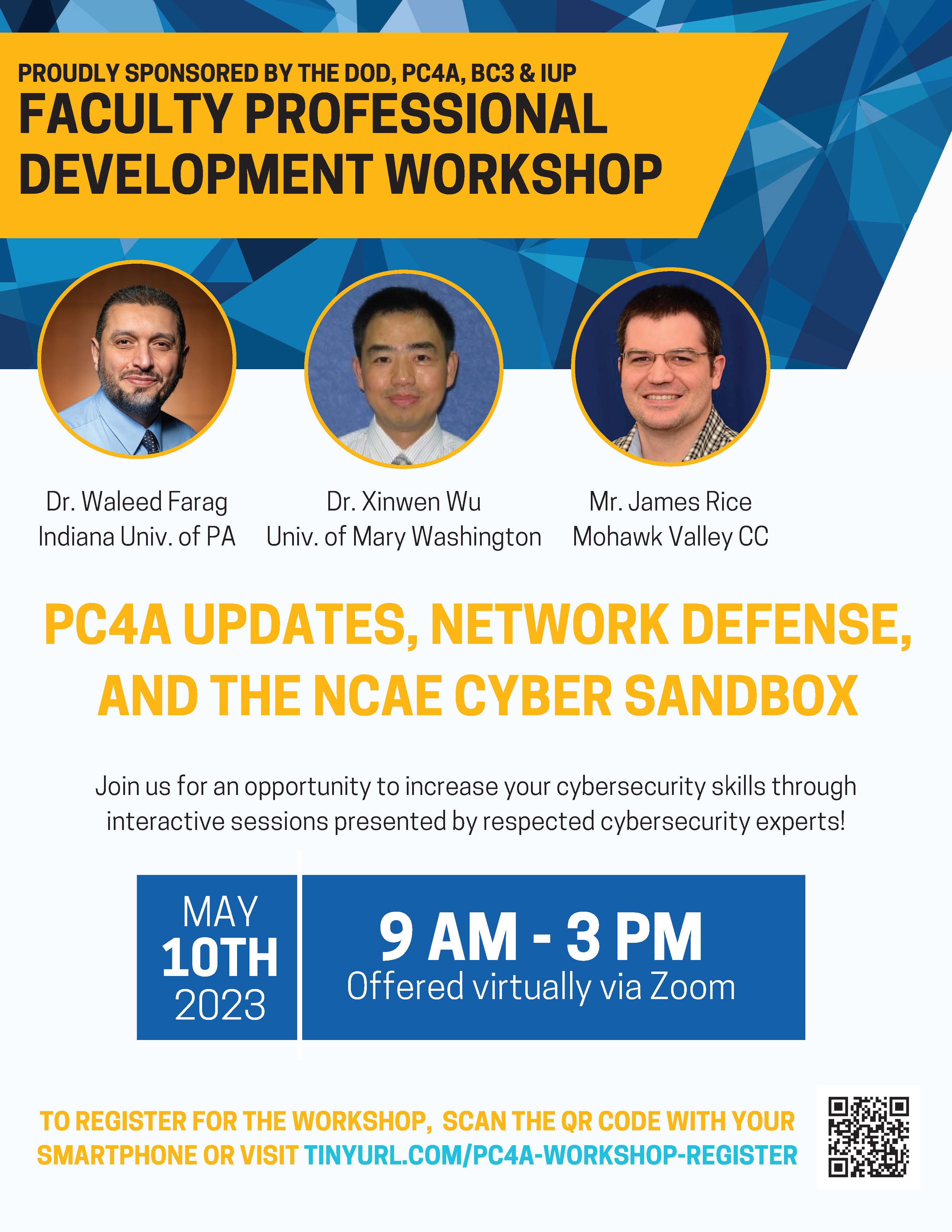 Flyer for the BC3 2023 Faculty development workshop