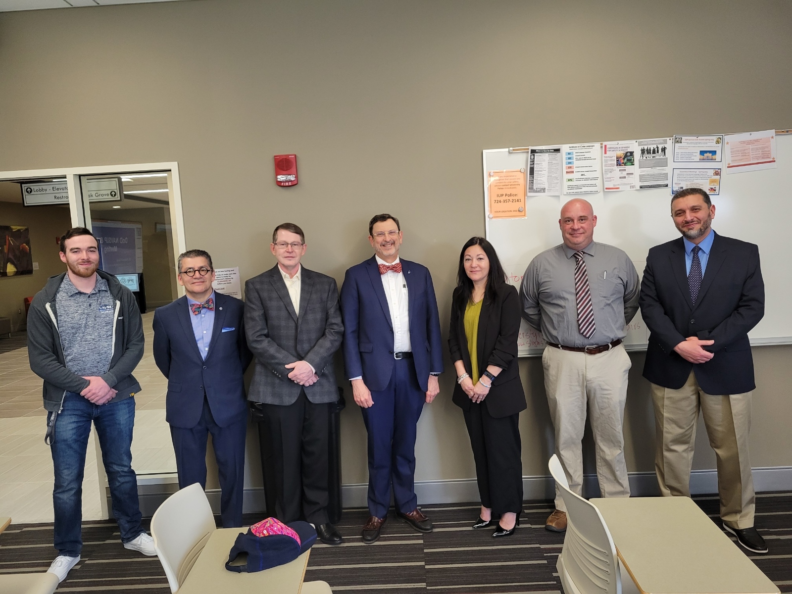Participants in the DoD NAVSUP Visit to IUP