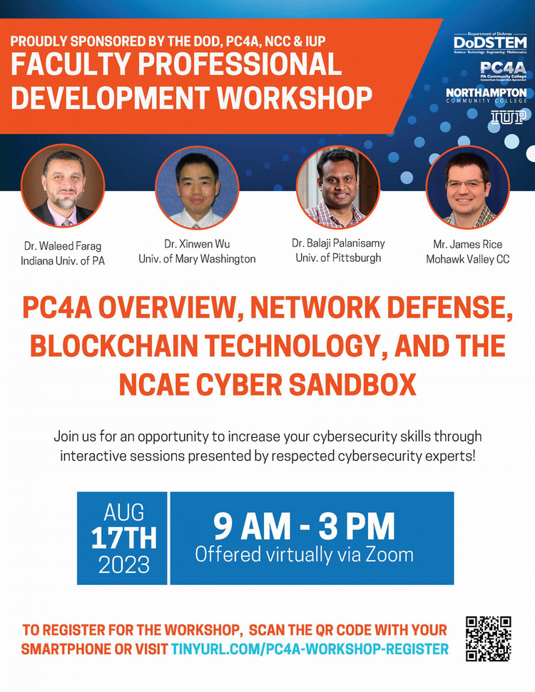 Flyer for the NCC Faculty Development Workshop