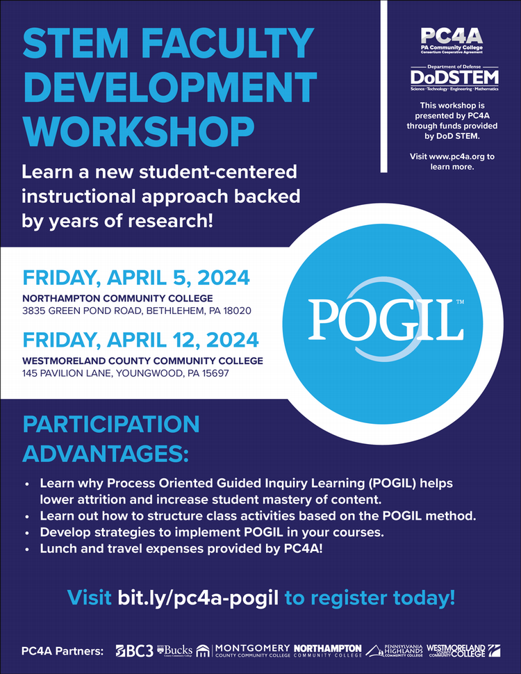 Pogil faculty development workshop flyer